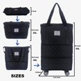 thumbnail image 4 of Bolsa de viaje Drvoon expandible y plegable con ruedas desmontables, 4 of 7