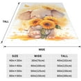 thumbnail image 2 of Flowers Daisy Blanket Throw Blanket Soft Fuzzy Travel Blanket for Bedroom Living Room Couch Office Car All Season Gift for Girls Boys Women Men 60"x50", 2 of 8