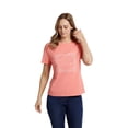 thumbnail image 3 of Animal - Camiseta Carina Diseño Impreso de Orgánica para Mujer (Rosa), 3 of 5