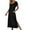 Black, variant on Puntoco Women Clearance Women's Winter Warm Nightgown Autumn and Winter Nightdress Zip with Pokets Loose Pajamas Navy 12(XXL)