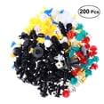 thumbnail image 1 of Miangastore 200 Pcs Nylon Automotive Push Bumper Fastener Rivet Clips Car Push Type Rivet Pin Clips (20 Species), 1 of 8