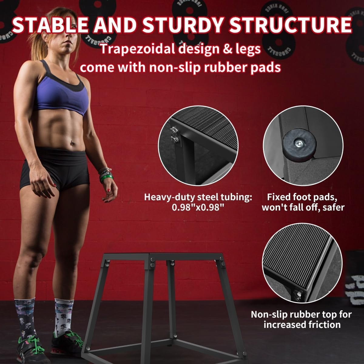 BOÎTE DE FORMATION de saut de saut pliométrique Plyo Box pour l