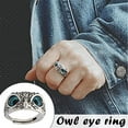 thumbnail image 4 of Anillo De Búho De Ojo De Demonio Anillo De Búho Ajustable Abierto Retro Speravity AP005622-00, 4 of 6