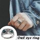 thumbnail image 4 of Anillo De Búho De Ojo De Demonio Anillo De Búho Ajustable Abierto Retro Monstrate AP005622-00, 4 of 6