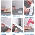thumbnail image 4 of Cinta de sellado de PVC para baño, baño, inodoro, cocina, cinta de masilla, autoadhesiva, impermeable, pegatina de pared, cintas a prueba de moho, 1 rollo, 4 of 5