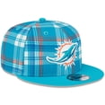thumbnail image 3 of Men's New Era Aqua Miami Dolphins 2024 Sideline Statement 9FIFTY Snapback Hat, 3 of 6
