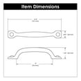 thumbnail image 3 of Hickory Hardware P3001-BI-10B 3 Po Raffiné Rustique Centre à Centre Pull&44; Fer Noir - Pack de 10, 3 of 8