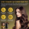 thumbnail image 3 of 2Pack Safe and Convenient Comb Hair Dye, Portable Hair Dye Comb, Waterproof and Sweat-Proof, 2-in-1 Instant Dye for Women & Men (Light Brown), 3 of 10