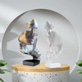 thumbnail image 4 of Silver Large Abstract Resin Figurine Home Office Decor, 4 of 7