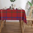 thumbnail image 2 of Rectangle Table Cloth, Scottish Clan Rose Tartan Plaid Resistant Washable Tablecloth Decorative Table Cover for Dining, Indoor and Outdoor, 2 of 6