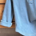 thumbnail image 6 of JOANKDMI Long Sleeve Henley Shirts for Girl 2 9-10 Ribbed Button Down Casual Pullover Tops Fall Winter Basic Tees School Clothes Fashion Activewear Slim Fit Soft Comfy Blouse, 6 of 6