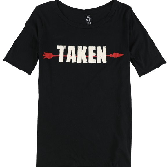 Hometown Heroes Womens TAKEN Graphic T-Shirt, Black, X-Small