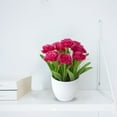 thumbnail image 3 of Flowers Potted Realistic Floral Arrangement for Centerpiece Indoor Outdoor Home, 3 of 3