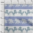 thumbnail image 1 of oneOone Tissu en Coton Flex Rayé/éléphant & Imprimé Ikat Cheval BTY 40 Pouces de Large, 1 of 3