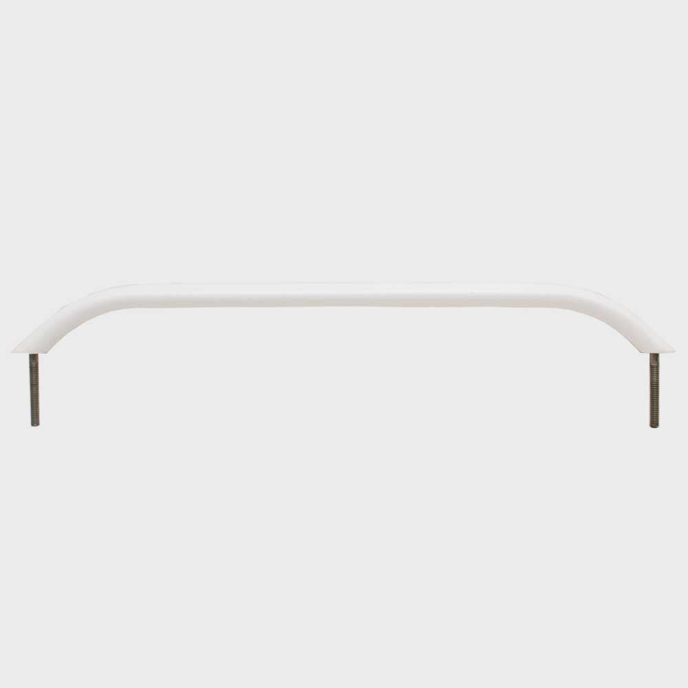 Fountain Boat Grab Rail 20 Inch White Aluminum W/ Studs
