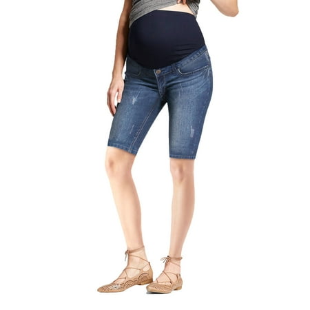 

Super Comfy Stretch Women s Skinny Maternity Bermuda