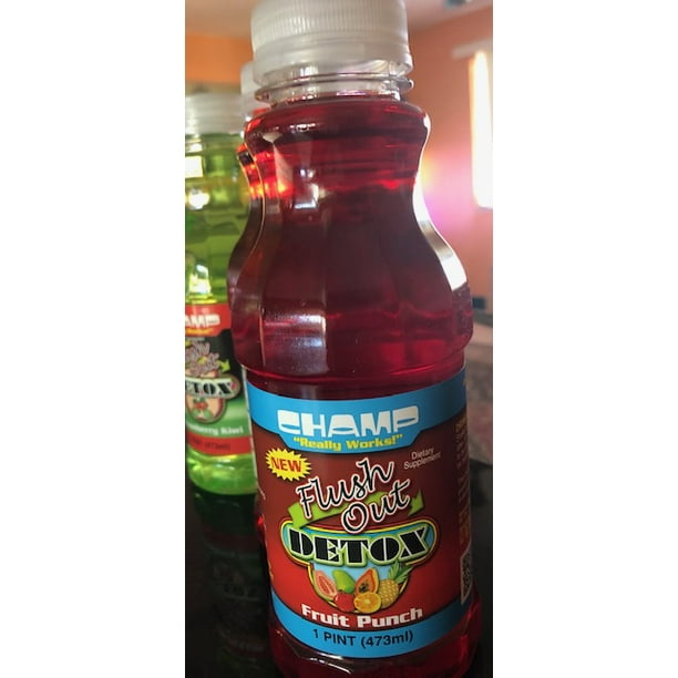 Champ Flush Out Detox Drink - Fruit punch 16 oz - Walmart.com - Walmart.com