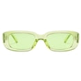 thumbnail image 4 of Gafas de sol rectangulares para mujer Gafas de sol de moda retro Protección Gafas de marco cuadrado estrecho vintage Ormromra  CPB-DE-WX320-4, 4 of 5