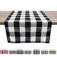 thumbnail image 3 of Fennco Styles Red Buffalo Check Rustic Table Runner 16" W x 90" L - Handmade in USA, 3 of 16