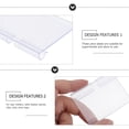 thumbnail image 2 of Shisuyan 50pcs Reusable Shelf Label Holder for Shopping Mall Shop Retail Merchandise, 2 of 8
