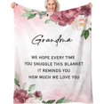 thumbnail image 1 of Grandma Blanket Gifts from Grandchildren Grandma Mothers Day Christmas Birthday Gifts from Grandaughter Grandson 50"x60", 1 of 6