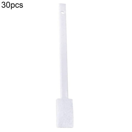 

Biplut 30Pcs Cleansing Brushes Disposable Multi-Purpose PP Corner Gap Brushes for Bathroom (White)
