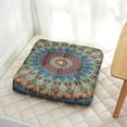 thumbnail image 2 of Boho Meditation Mat, Dutch Velvet Floor Pillow, Cushion for Sitting Comfort, Meditation Pillows for Yoga and Home, 22'' x 22'', 2 of 7
