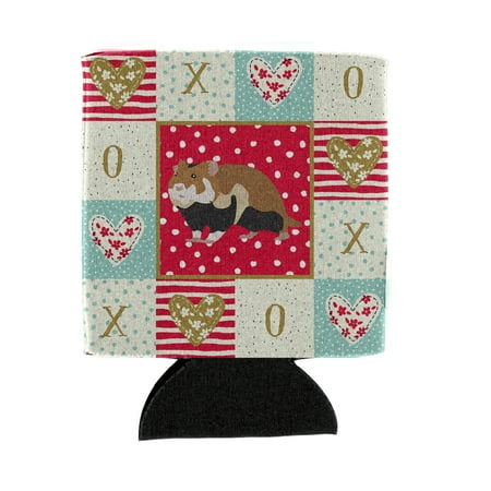 

Carolines Treasures CK5441CC European Hamster Love Can or Bottle Hugger Can Hugger multicolor