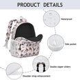 thumbnail image 4 of Cute Boston Terrier Dog and Pink Love Heart Backpack for School,Cute School Bag,Schoolbag with Adjustable Shoulder Straps & Padded Back,15"x11.42"x5.5", 4 of 6