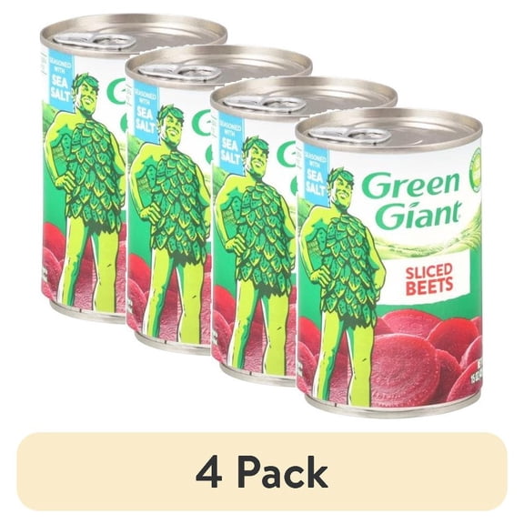 (4 pack) Green Giant Beets Sliced Seasoned with Sea Salt 15 oz (Pack of 2)