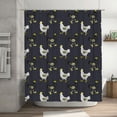 thumbnail image 5 of Rateoe Cartoon Rooster Shower Curtain - Fancy Bathroom Shower Curtain Sets - Waterproof Shower Curtain with Hooks with 12 Plastic Hooks 72x72 Inches, 5 of 5