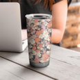 thumbnail image 4 of 20 Oz Pioneer Flower Coffee Tumbler Double Wall Insulated Stainless Steel Water Bottle | Metal Reusable Thermoses Flask with Cup Cap | Leak & Sweat Proof with Anti-Dust Lid, 4 of 7
