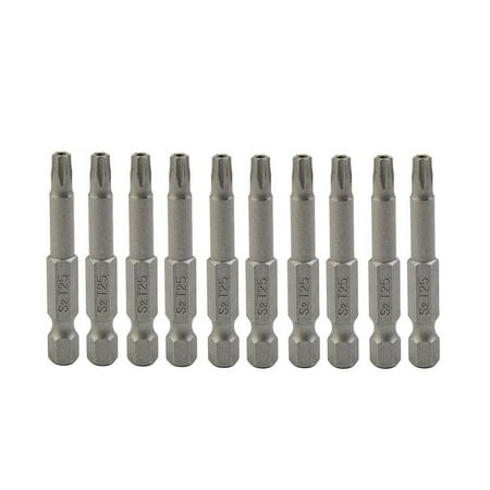 

Fule 10pcs 50mm T25 Magnetic Torx Screwdriver Bits 1/4 inch Hex Shank Repair Tools