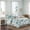 Aqua, variant on Noaman 7-Piece Cotton Sateen Coastal Comforter Set, Aqua, California King