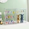 thumbnail image 2 of Acrylic Display Case for Collectibles 3 Tier Figure Display Case with 2 Movable Plates Clear Display Cases for Figures with Magnetic Door Tall Display Box, 2 Pack, 2 of 7