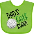 thumbnail image 3 of Inktastic Dad's Golf Buddy with Golf Ball Boys or Girls Baby Bib, 3 of 4