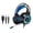 Black, variant on G58 Stereo Gaming Headset Virtual Surround Bass Gaming Headset With Microphone 7 Colors Led Light For Pc Pc Gamers
