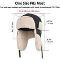 thumbnail image 2 of IC ICLOVER Trapper Hat with Ear Flaps for Men Women, Outdoor Warm Winter Hat Aviator Windproof Ski Cap, Black, 2 of 8