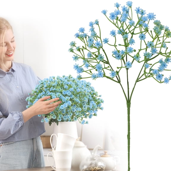 Safeglitz Artificial Baby's Breath Plastic Flower, Versatile Table Decoration for Weddings or Home, UV-Resistant for Indoor & Outdoor Use, Lifelike & Long-Lasting for Any Occasion, 1 Bunch