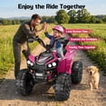 thumbnail image 6 of Wisairt 24V Ride on ATV Toys, 4WD Kids ATV 4-Wheeler for Big Kids with 2 Seater, Electric Quad 800W Motor, Pink, 6 of 10