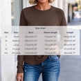 thumbnail image 3 of Kcavykas Womens Tops Waffle Knit Women's Blouses Crew Neck Raglan Long Sleeve Loose Casual Top for Daily, 3 of 8