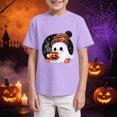 thumbnail image 4 of KPVEVIQ Toddler Boy Girl Pumpkin Print Spooky Halloween T-Shirt Short Sleeve Kids Fun Tops, 4 of 6