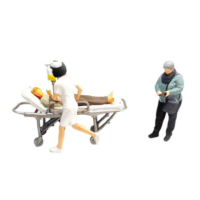 1:64 Figura Ver un personaje Personas Muñeca en miniatura Pintada a mano para Kit de construcción Modelo Tren Diorama Paisaje Arquitectura