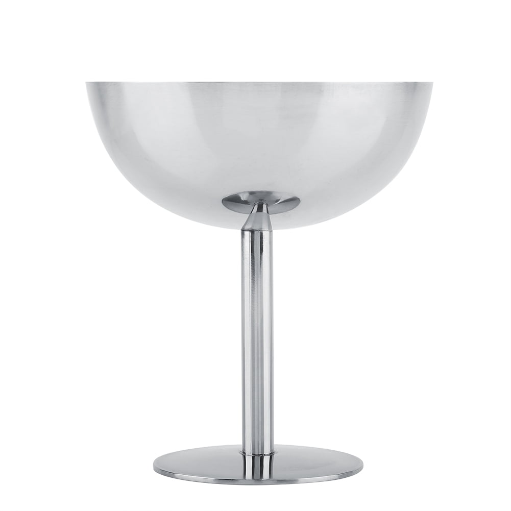 Coupe de crème glacée - Coupes de crème glacée en acier inoxydable servant des bols à dessert pour pouding aux fruits(A