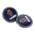 thumbnail image 4 of 68mm 2 3-stifts Saab Bil Främre Motorhuv Emblem Baklucka Stötfångare Badge Compatible with Saab 9 3 9 5 9-3 9-5 Saab Emblem Dekal Tillbehör Y, 4 of 5
