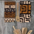 thumbnail image 3 of African Kitchen Dish Cloth Towels Set of 4,Mudcloth Pattern Soft Hand Towels for Kitchen Bathroom,Highly Absorbent Brown Tea Towels 26x18 Inch, 3 of 5