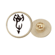 thumbnail image 1 of Broche de oro metálico circular Unbranded Inscripción chino Apellido Xie 2.7 cm, 1 of 3