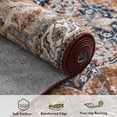 thumbnail image 6 of ATHOPE 8x10 Area Rugs for Living Room Bedroom, Washable Soft Rug with Non-Slip Backing, Large Floral Vintage Distress Print Pattern Carpet, Brick Red, 6 of 7