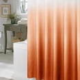 thumbnail image 2 of Textured Fabric Bath Shower Curtain, Polyester Ombre Shower Curtains for Bathroom, Waterproof Shower Curtain Liner with 6 Hooks,Machine Washable (36 x 72 inch, Orange), 2 of 6