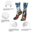 thumbnail image 3 of Salouo Dog Guitar Starry Night Pattern Fun Novelty Crew Socks,Casual Athletic Socks Neutral Socks, 3 of 7